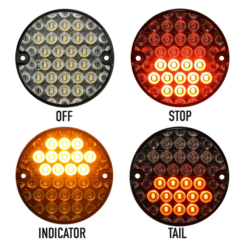 Runde 95-mm-Lampen im europäischen Stil von LED Autolamps 95-Serie