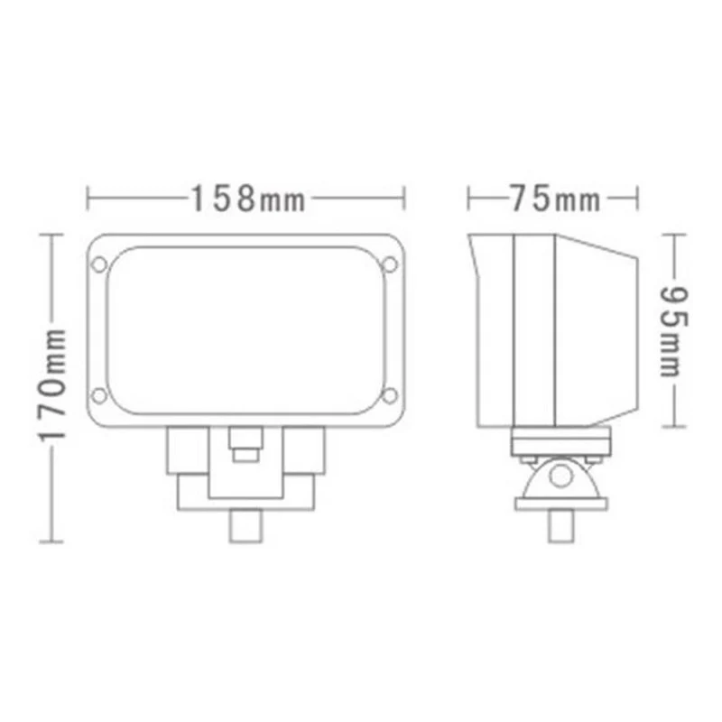 Rechteckige LED-Arbeitsleuchte