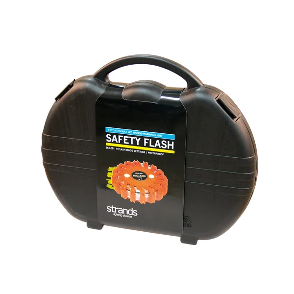 Wiederaufladbare magnetische Warnfackeln von Strands / 6er-Pack