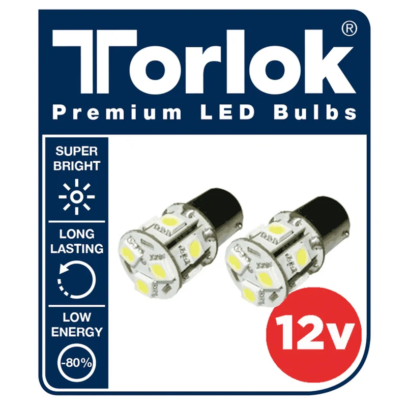 12 V rote LED-Brems- und Rückleuchten, BAY15D / ersetzt 380 / 2er-Pack