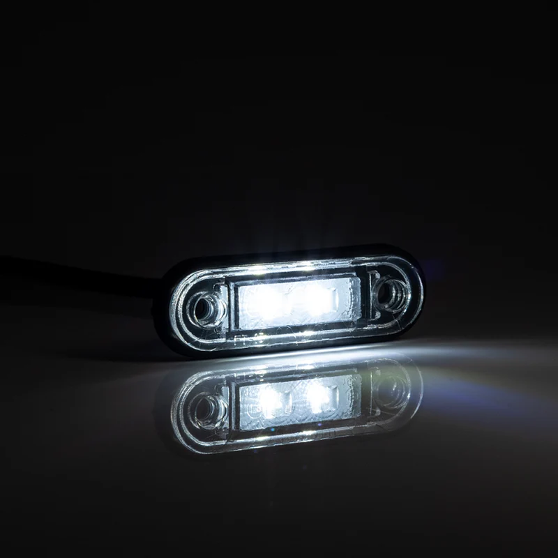 Einbaufertige LED-Positionsleuchte in Rot, Weiß, Gelb, Blau und Grün