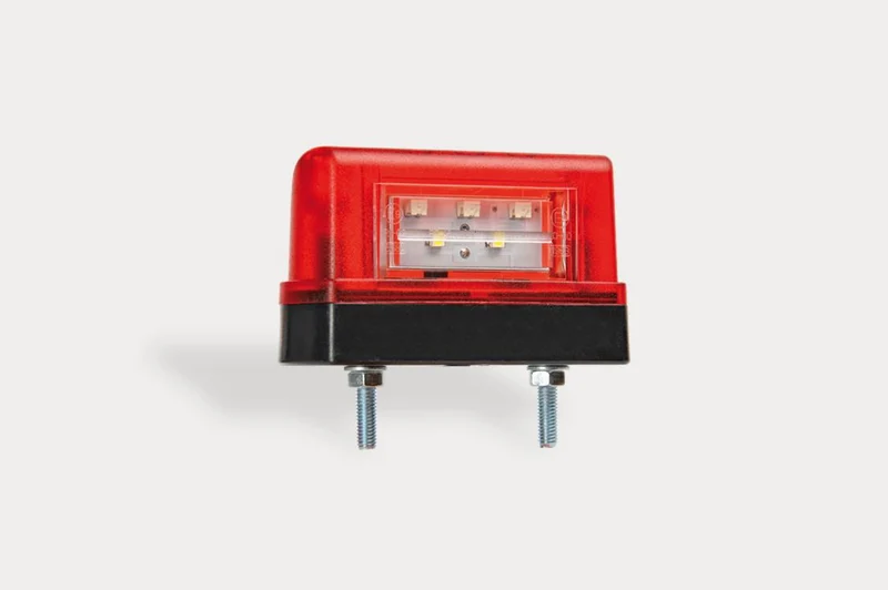 Schlanke LED-Kennzeichenleuchte mit Positionslicht hinten / 2er Pack