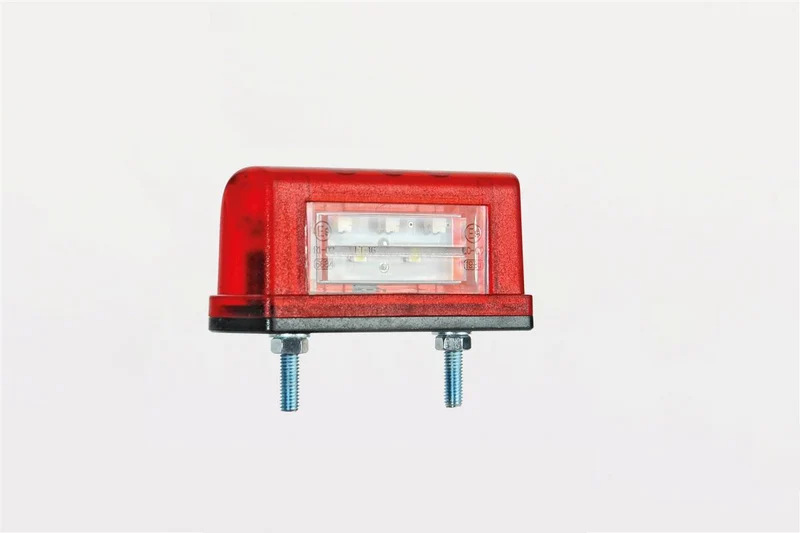 Schlanke LED-Kennzeichenleuchte mit Positionslicht hinten / 2er Pack