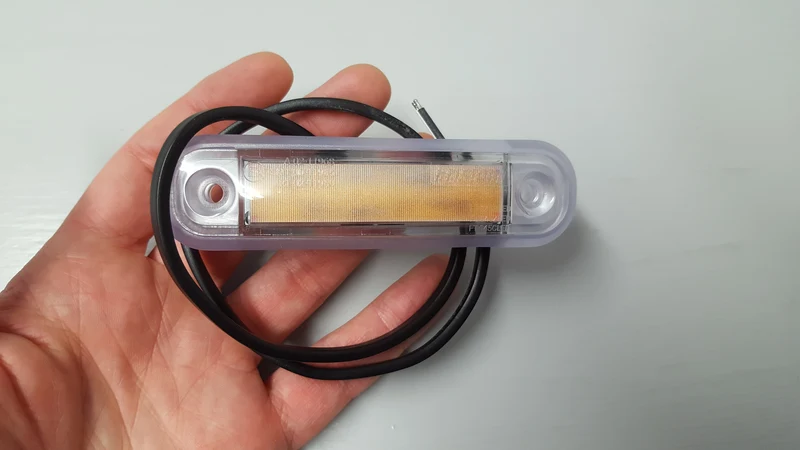 LED-Markierungsleuchte mit Neoneffekt und transparenter Dichtung / Rot