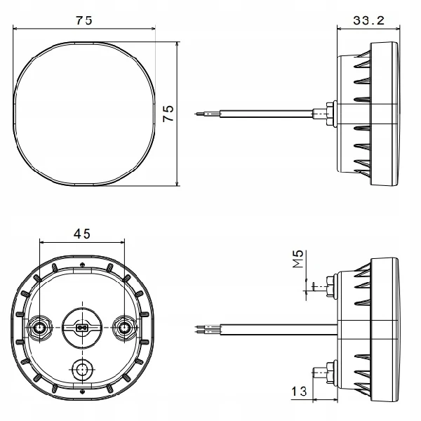 LED-Nebelscheinwerfer für Anhänger