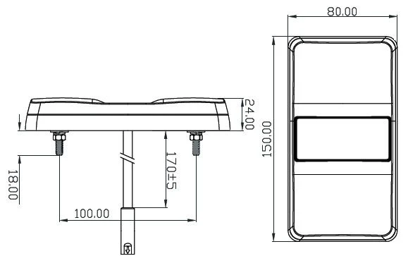 LED-Autolampen LED-Kombinations-Heckleuchten-Kit / Packung mit 2 Lampen
