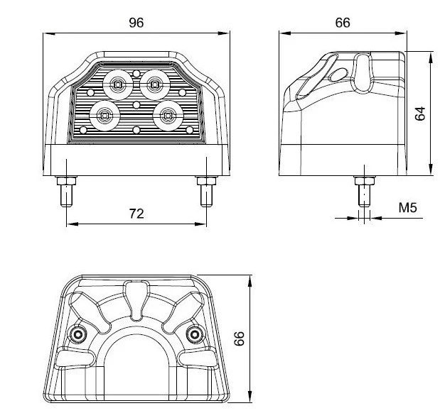 LED-Nummern- / Kennzeichenbeleuchtung