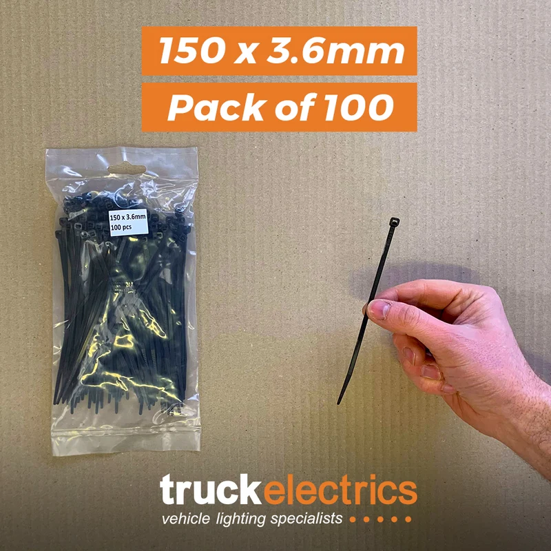 Kabelbinder 150 x 3.6 mm / Packung mit 100 Stück