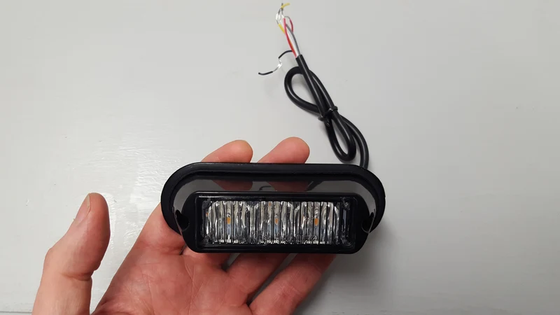 3 gelbe LED-Blitzlichter
