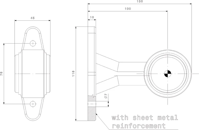 Umrissleuchten LED - 2er Set -Typ "B"