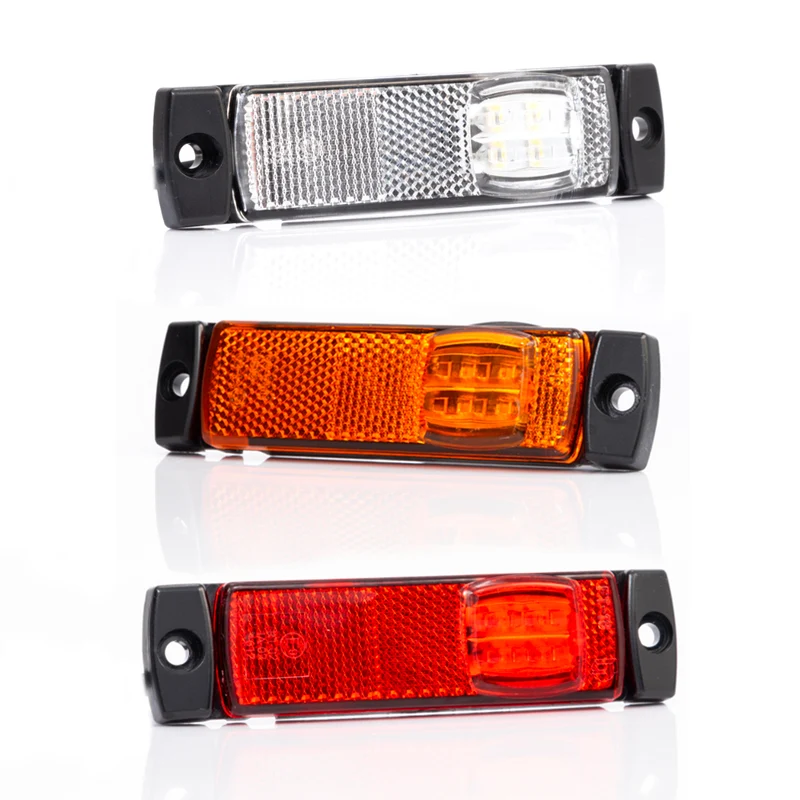LED-Markierungsleuchte mit Reflektor: Weiß, Rot oder Bernstein