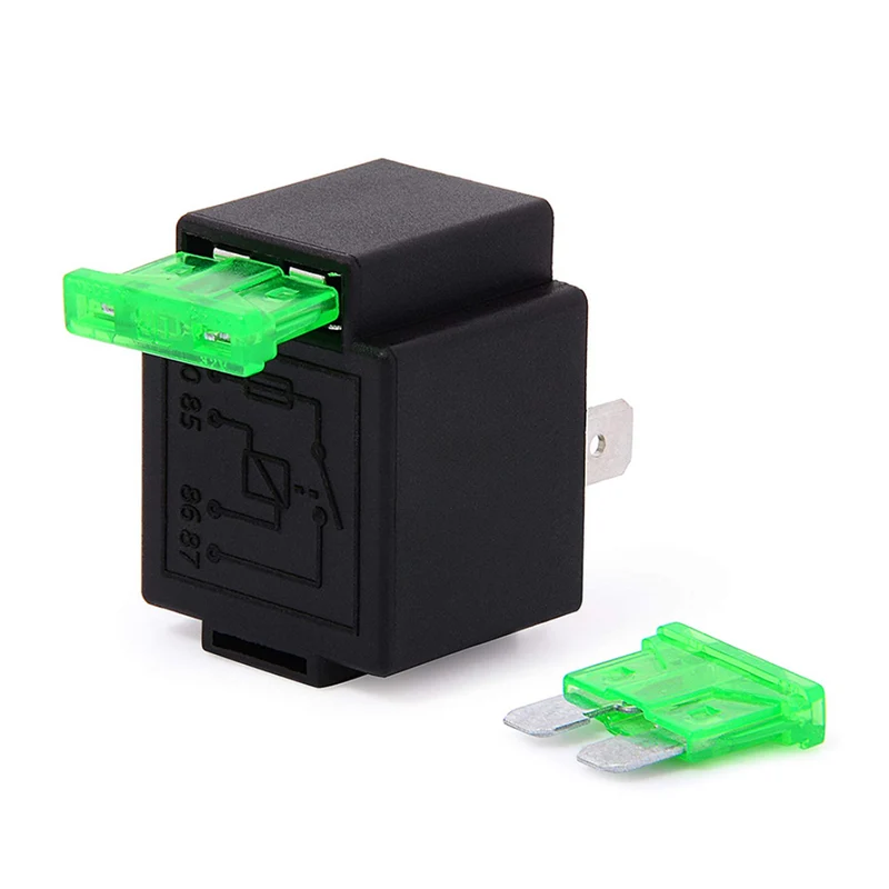 12V 30A abgesichertes Mini-Relais / 4-polig