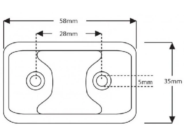 LED-Markierungslicht hinten / LED-Autolampen 58RME