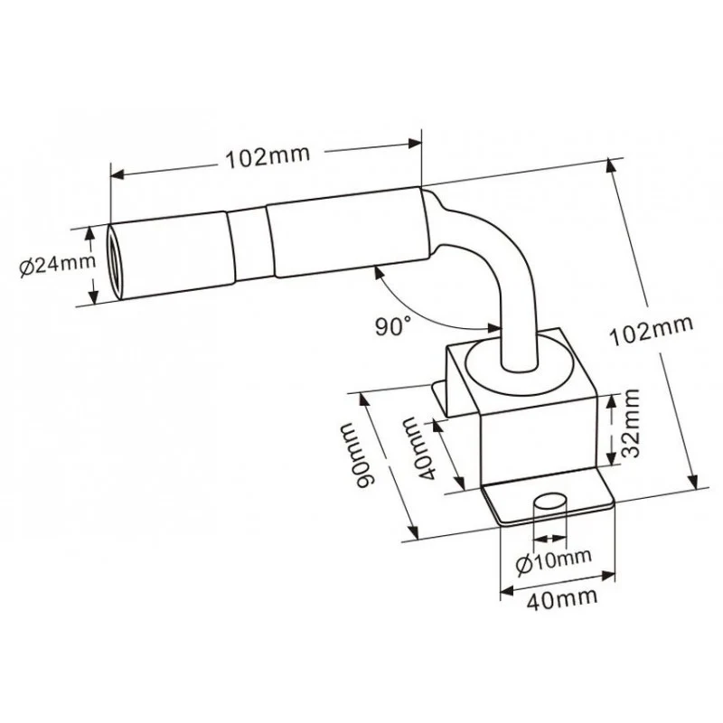 DIN-Masthalterung für Beacons