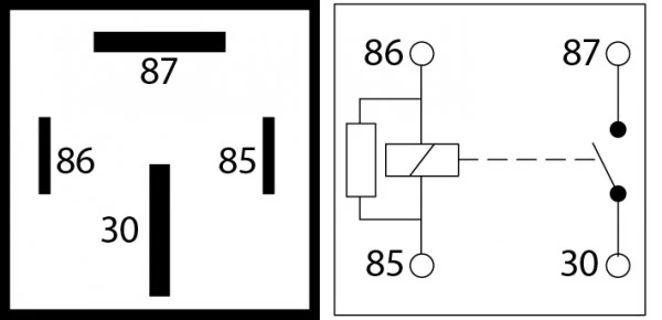 12V 70A Hochleistungs-Maxi-Relais / 4-polig