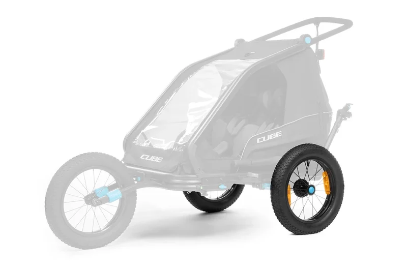 Cube Fat Wheels Kinder Fahrradanhänger Double