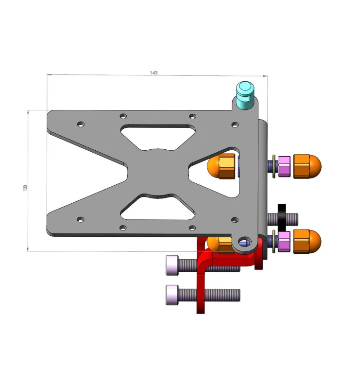 Seitenplattenhalter Triumph Rakete 3 GT