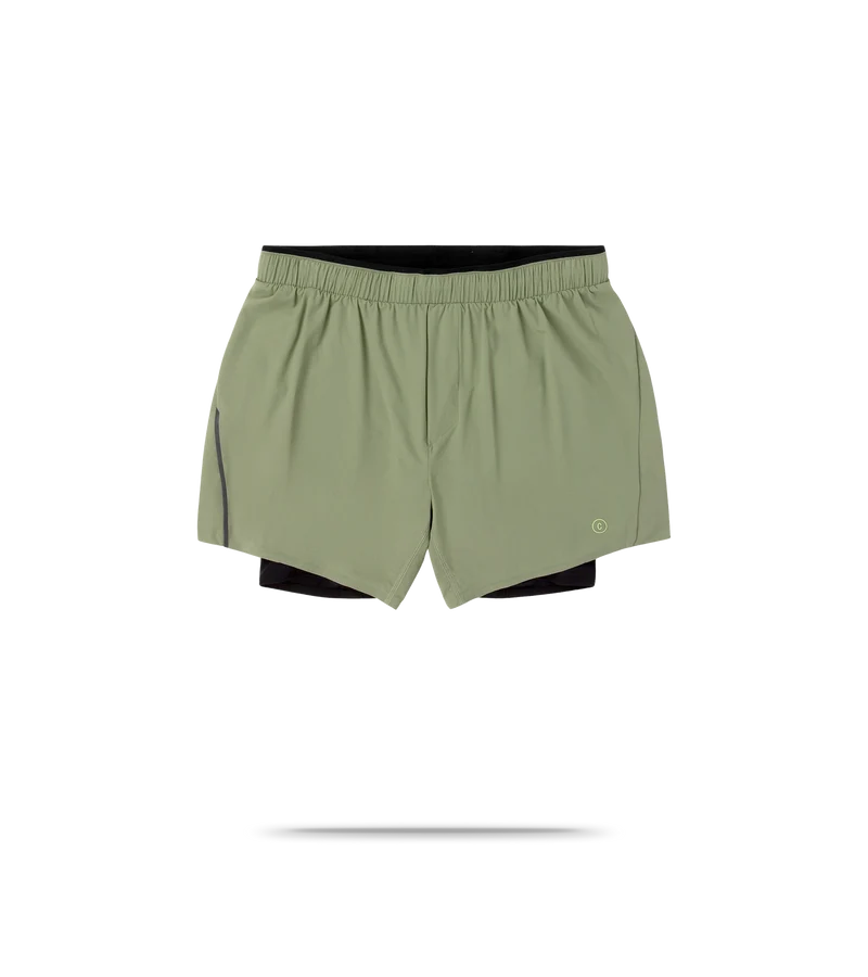 DLYShort Men's 5'' Long Brief 2 Running Shorts