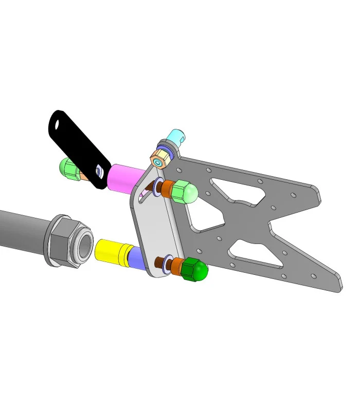 Harley-Davidson FXBR Breakout 107 Seitenplattenhalterung