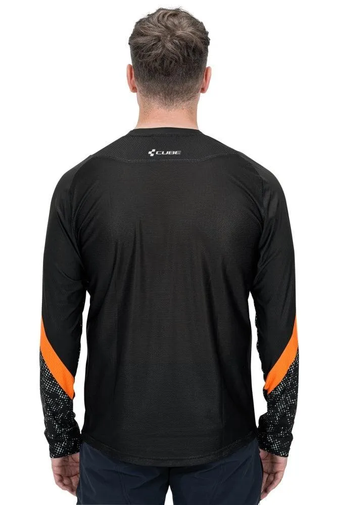 Cube EDGE Rundhalstrikot langarm