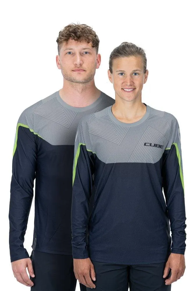 Cube EDGE Rundhalstrikot langarm